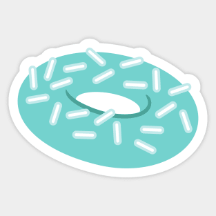 blue doughnut Sticker